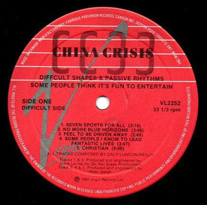 China Crisis - Difficult Shapes & Passive Rhythms - Some People Think It's Fun To Entertain - Quarantunes