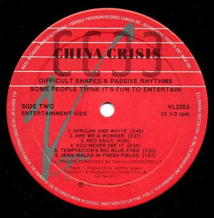 China Crisis - Difficult Shapes & Passive Rhythms - Some People Think It's Fun To Entertain - Quarantunes