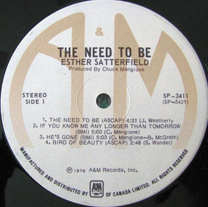 Esther Satterfield - The Need To Be 1976 - Quarantunes