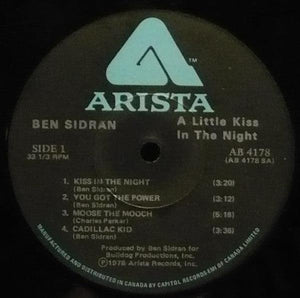 Ben Sidran - A Little Kiss In The Night 1978 - Quarantunes