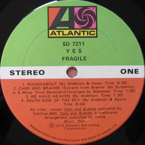 Yes - Fragile (one hidden track pressing, one not) - Quarantunes