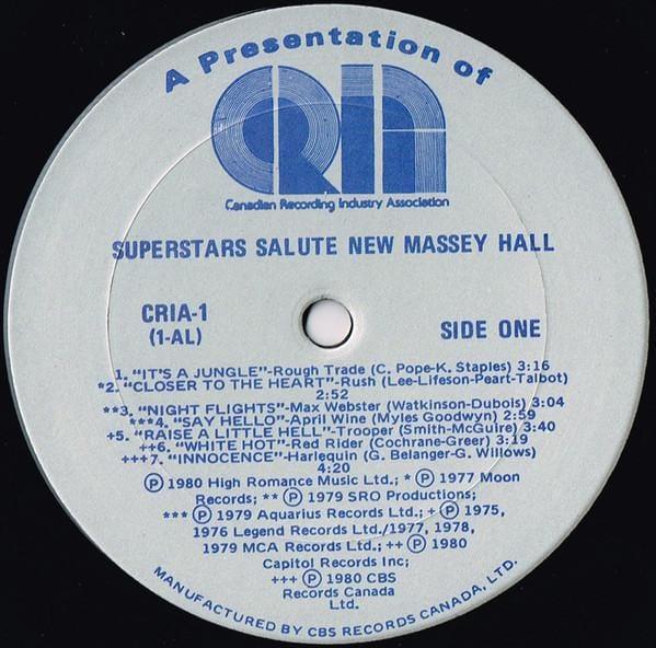 Various - Superstars Salute New Massey Hall 1981 - Quarantunes