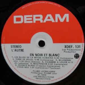 Plume - En Noir Et Blanc 1976 - Quarantunes