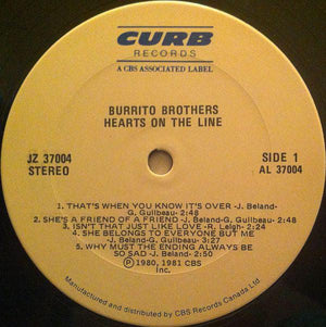 Burrito Brothers - Hearts On The Line 1980 - Quarantunes