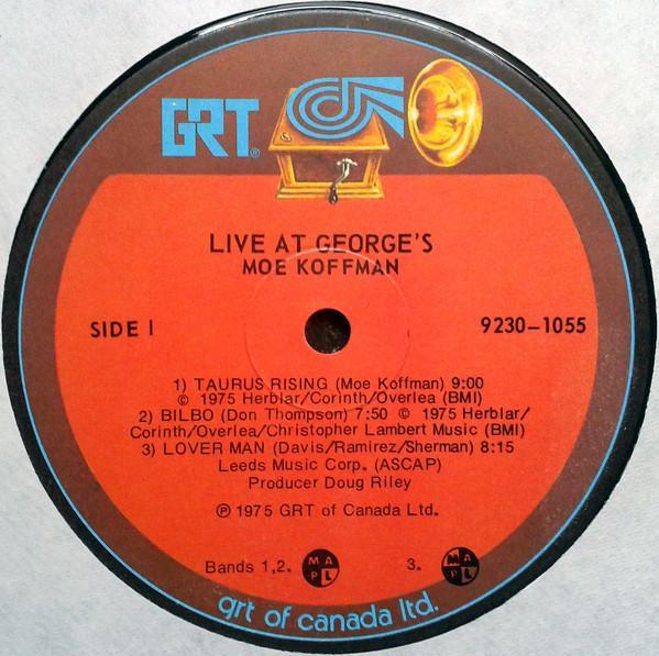 Moe Koffman - Live At George's 1975 - Quarantunes