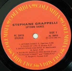 Stephane Grappelli* - Uptown Dance 1978 - Quarantunes