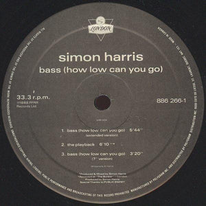 Simon Harris - Bass (How Low Can You Go) 1988 - Quarantunes