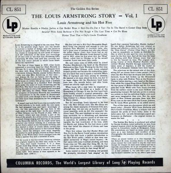 Louis Armstrong And His Hot Five - The Louis Armstrong Story - Vol.1 (Satchmagical) 1956 - Quarantunes