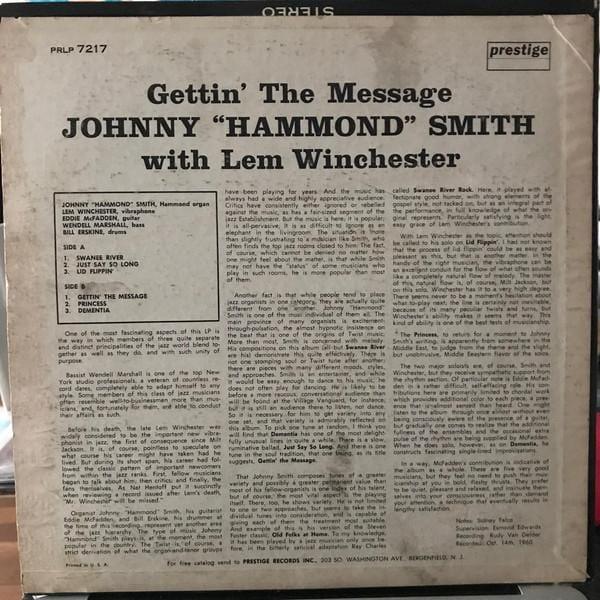 Johnny "Hammond" Smith - Gettin' the Message - Quarantunes
