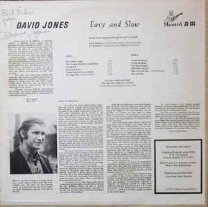 David Jones - Easy And Slow 1975 - Quarantunes