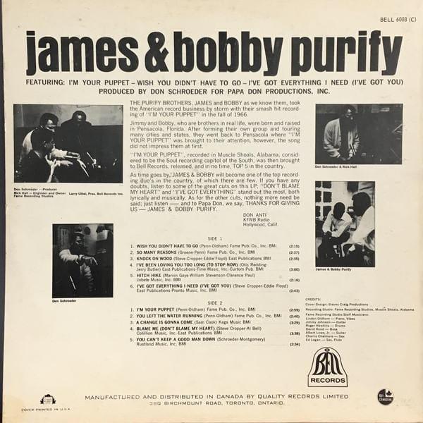 James & Bobby Purify - James & Bobby Purify 1967 - Quarantunes