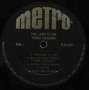 Tommy Edwards - The Lamp Is Low 1965 - Quarantunes