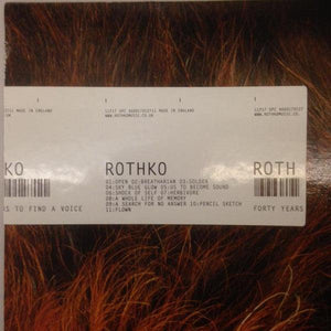 Rothko - Forty Years To Find A Voice 2000 - Quarantunes