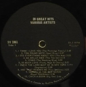 Various - 20 Great Hits By The Original Artists 1971 - Quarantunes