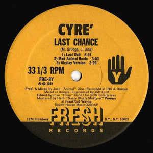 Cyré - Last Chance - 1987 - Quarantunes