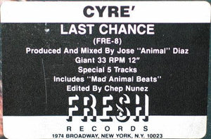 Cyré - Last Chance - 1987 - Quarantunes