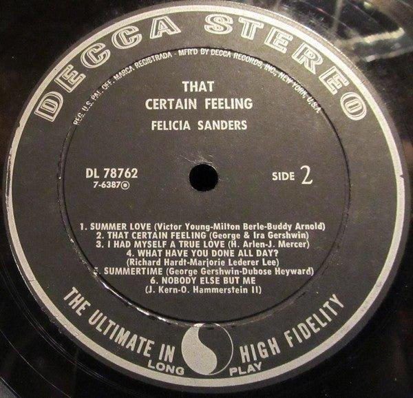 Felicia Sanders - That Certain Feeling 1958 - Quarantunes