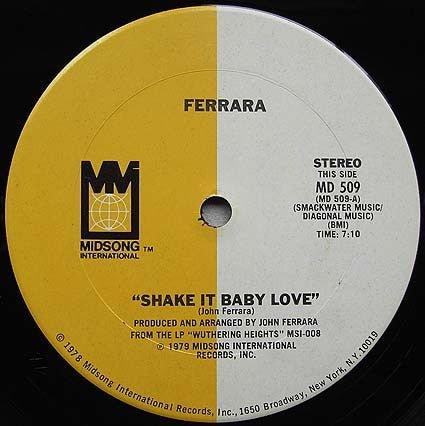 Ferrara - Shake It Baby Love / Love Attack - Quarantunes