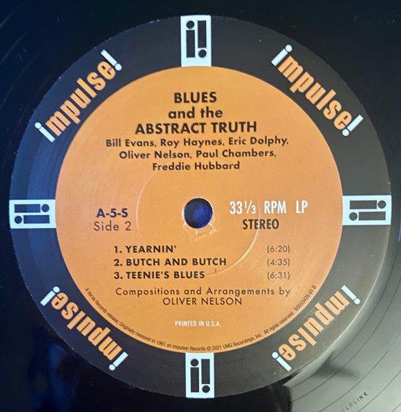 Oliver Nelson - The Blues And The Abstract Truth 2021 - Quarantunes