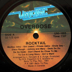 Overdose - Rocktail - 1981 - Quarantunes