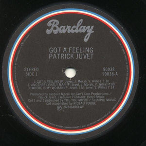 Patrick Juvet - Got A Feeling - 1978 - Quarantunes