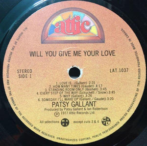 Patsy Gallant - Will You Give Me Your Love 1977 - Quarantunes