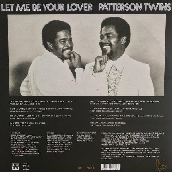 Patterson Twins - Let Me Be Your Lover - Quarantunes