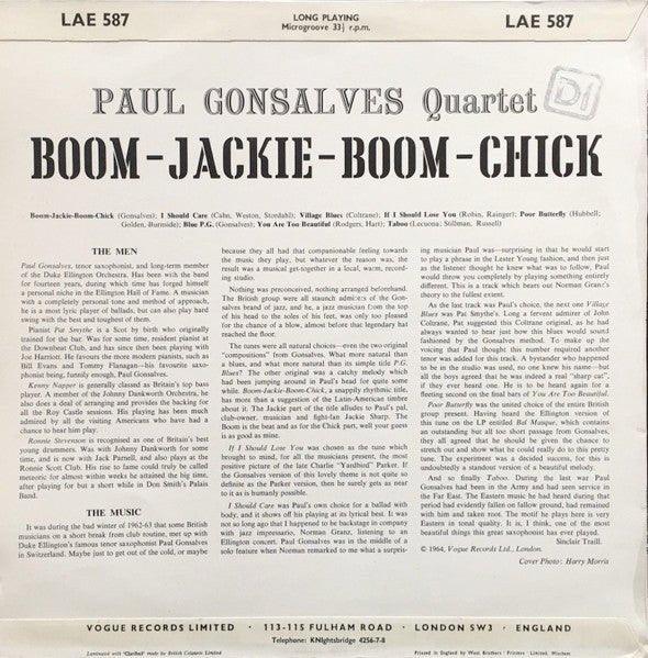 Paul Gonsalves Quartet - Boom-Jackie-Boom-Chick 1964 - Quarantunes