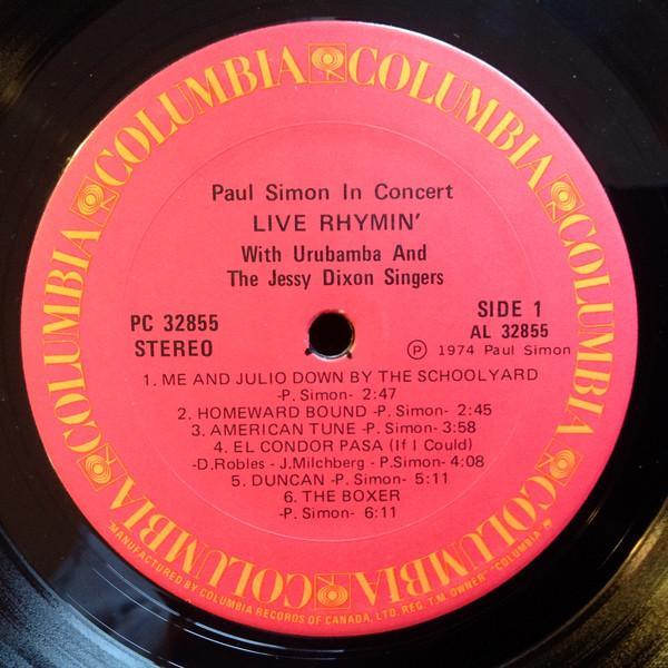 Paul Simon - Live Rhymin' 1974 - Quarantunes