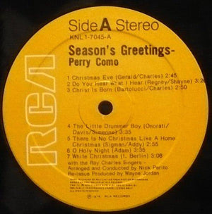 Perry Como - Season's Greetings 1976 - Quarantunes