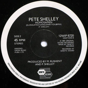 Pete Shelley - Homosapien (12") 1981 - Quarantunes