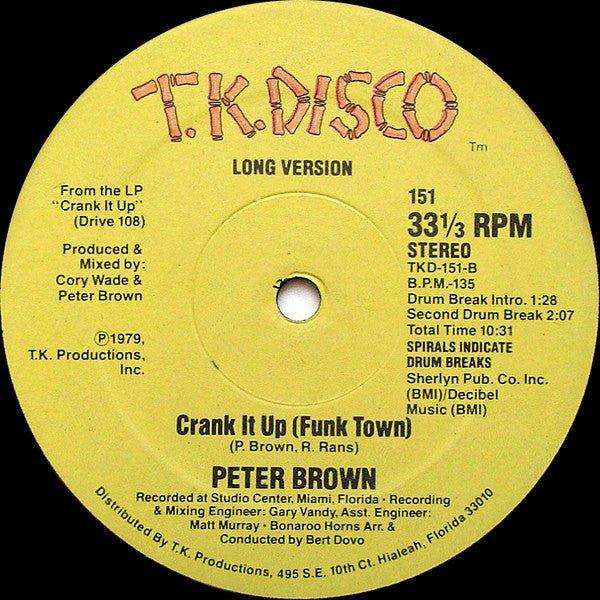 Peter Brown - Crank It Up (Funk Town) 1979 - Quarantunes
