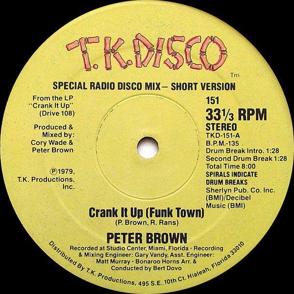 Peter Brown - Crank It Up (Funk Town) 1979 - Quarantunes