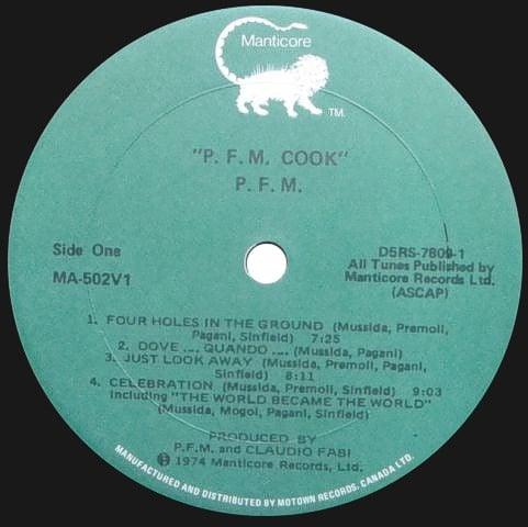 P.F.M. - Cook 1975 - Quarantunes